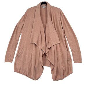 Barefoot Dreams Drape Cardigan Sweater S/M Blush Pink Cozychic Ultra Lite Cardi